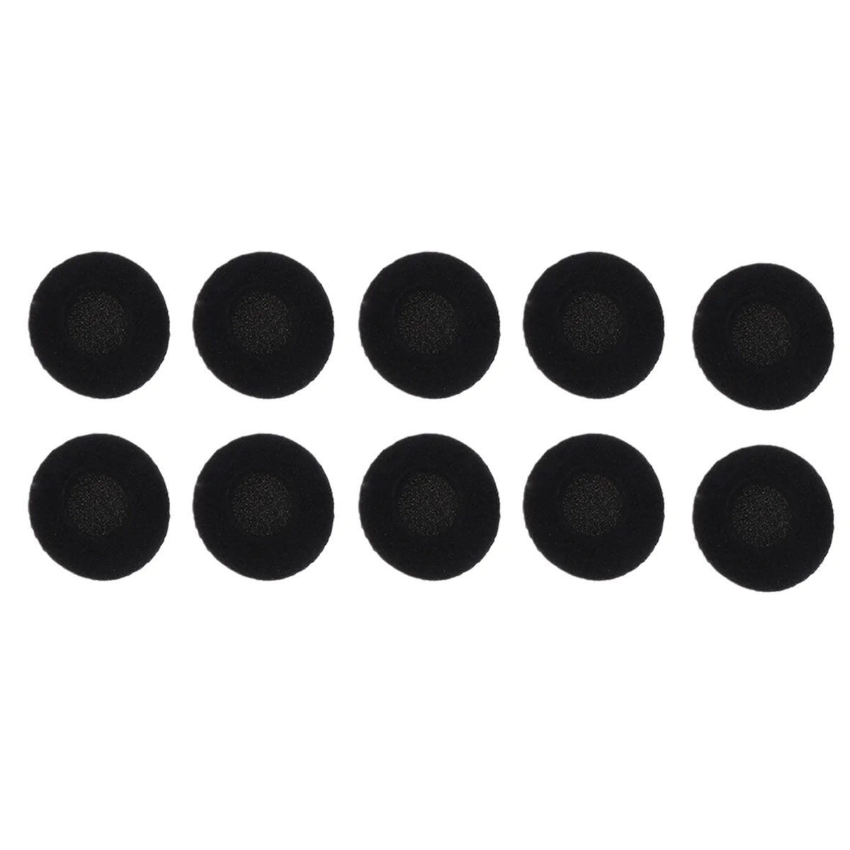 

10PCS 35cm Ear-hook Headset Sponge Thick Cotton Ear Cotton Sponge Ear Piece Foam Pads (Black)