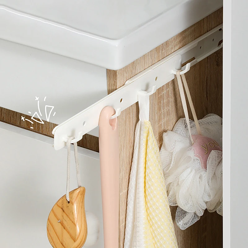 Скользящий эластичный крючок настенный крючок-вешалка для полотенец кухни