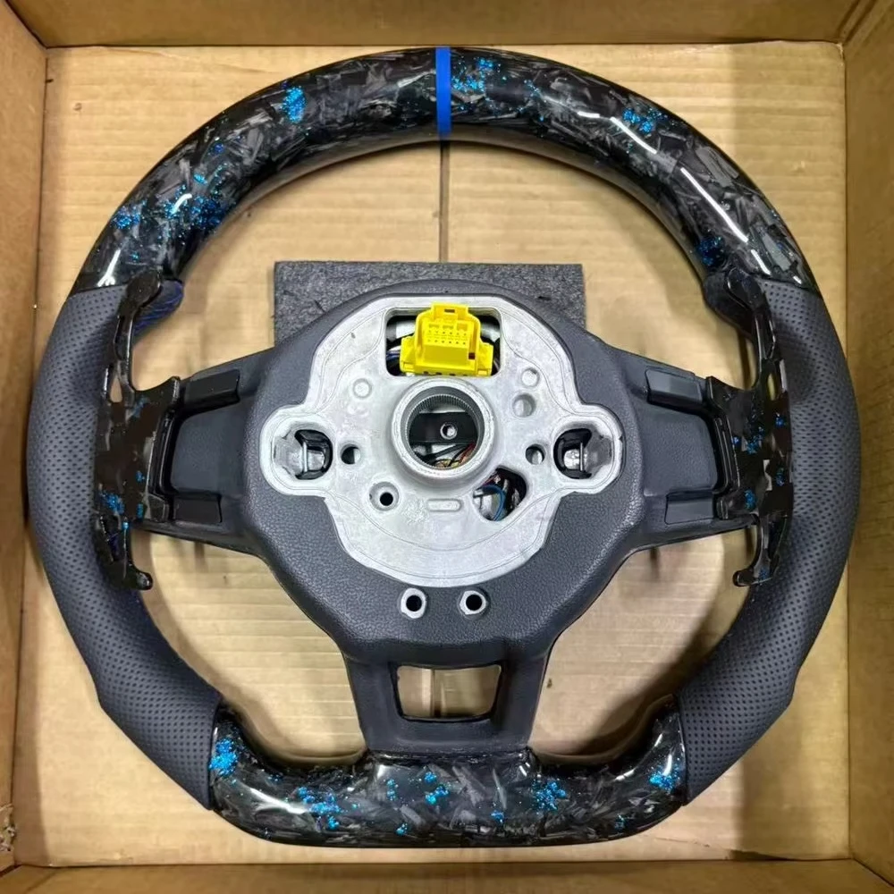 Фото Руль из углеродного волокна для VW Volkswagen Golf 5 6 Golf 7 7.8 R 7R MK5 MK6 MK7 Gti Polo Passat B7 B8 Tiguan CC №3