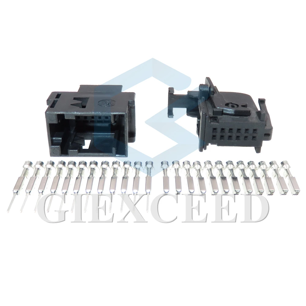 

12-контактный автомобильный усилитель мощности серии 0,6, электрическая проводка, мужская и женская незапечатанная розетка переменного тока в сборе для VW Porsche 1379096 -3