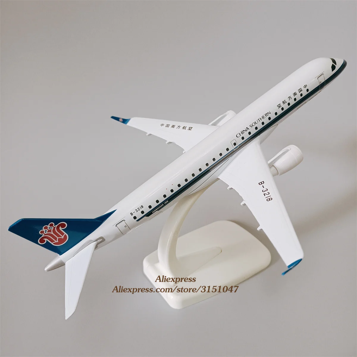 

20CM Solid Alloy Metal Air China Southern E-190 E190 Airlines Airplane Model Diecast Air Plane Model Aircraft with Holder Gifts