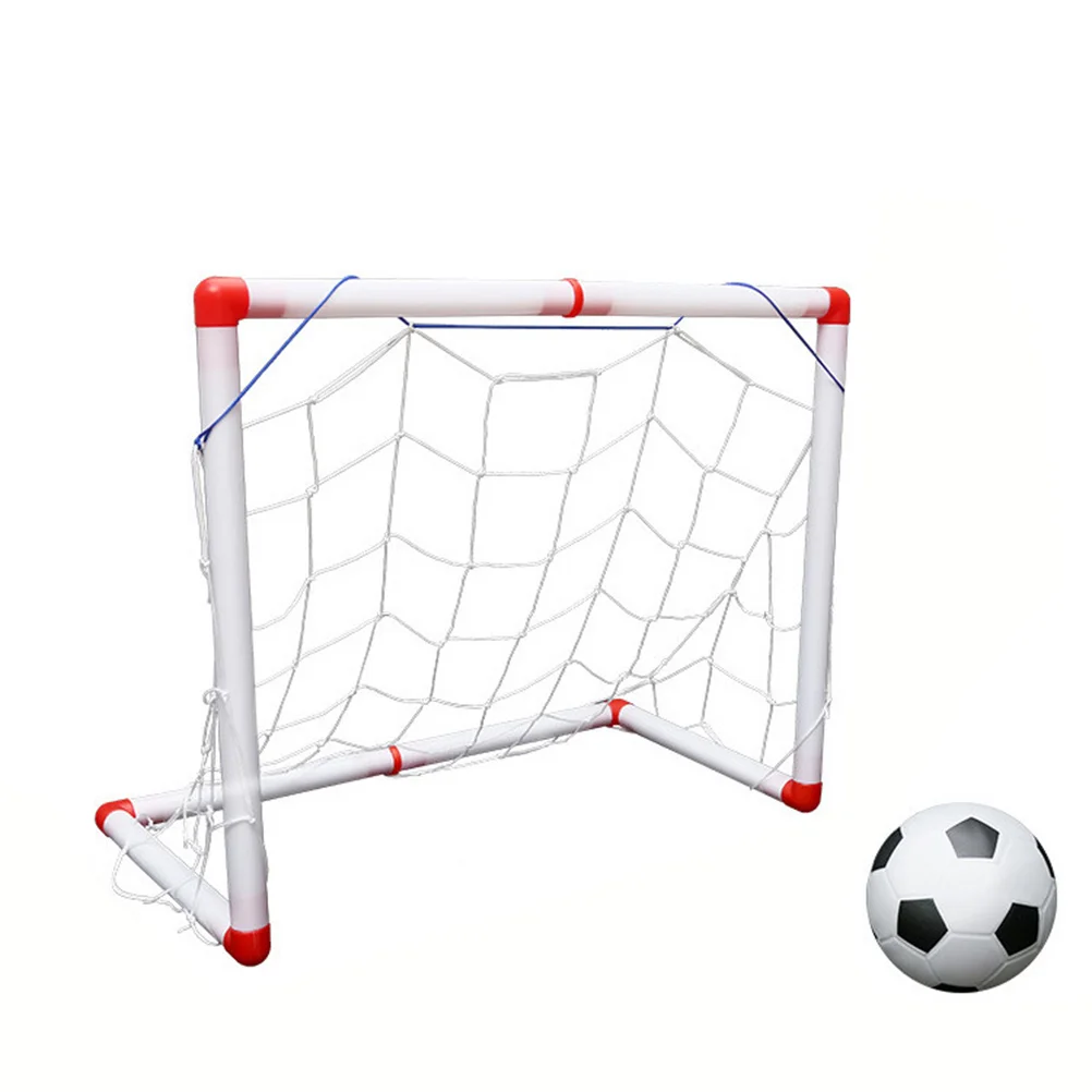 

Easy Score Soccer Set Soccer Goal Net Football Set Soccer Goals Net with Air Pump for Backyard Outdoor Children Unirow poles