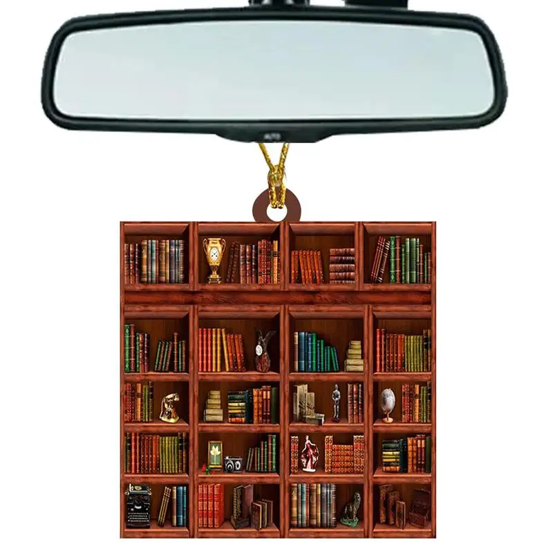 

Christmas Tree Pendant Safe And Durable Bookshelf Reader Gift Pendant Bookshelf Books Library Bookworm Reading Christmas