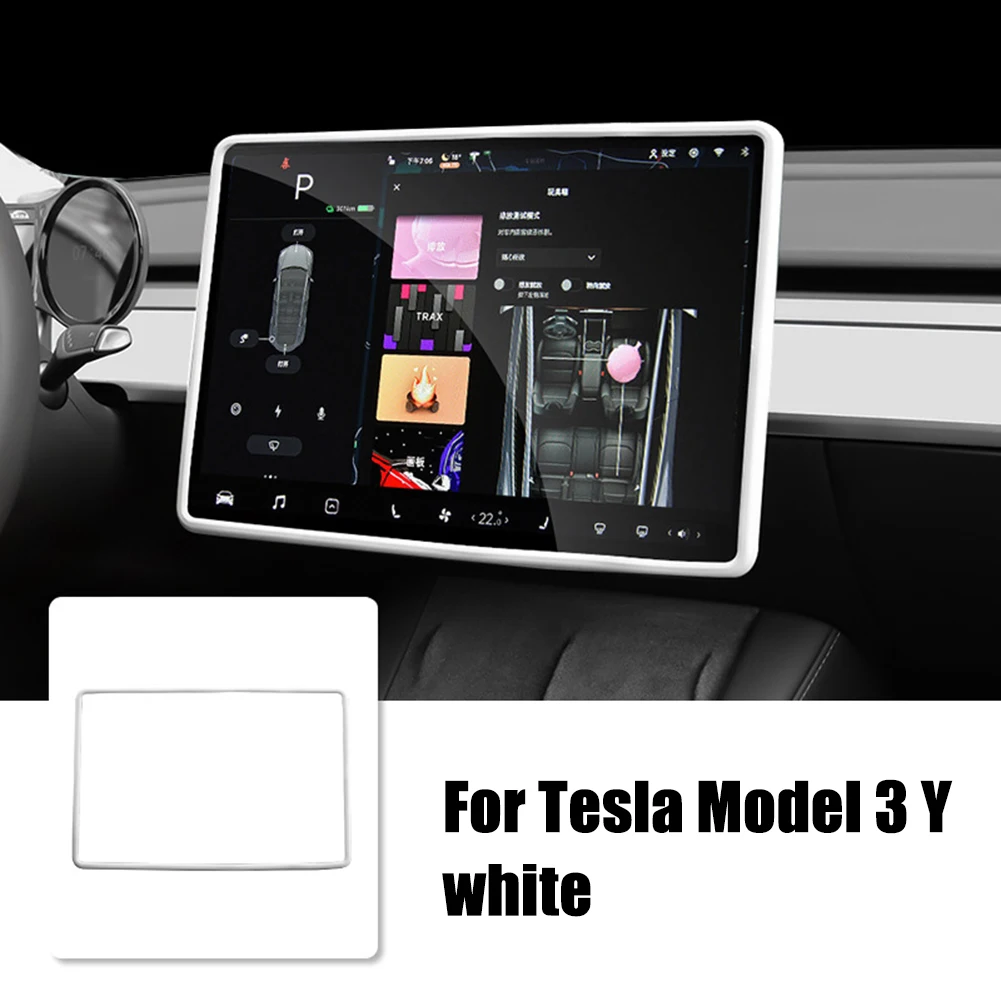 

Auto Parts Screen Protect Frame Anti-knock Anti-scratch Black/White/Grey Screen Protector Silicone 1 Pc 3 Colors