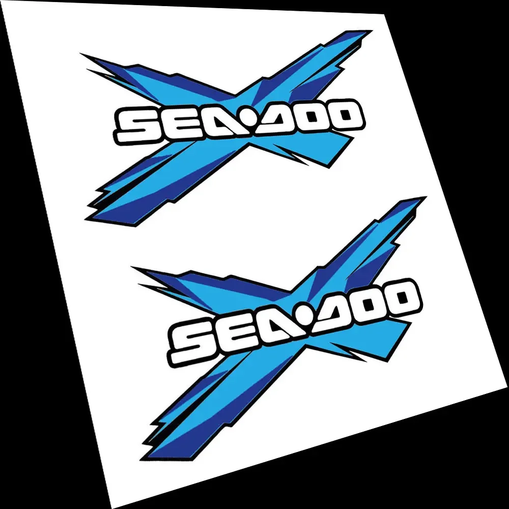 

2X наклейка для команды Sea doo, ламиновая наклейка