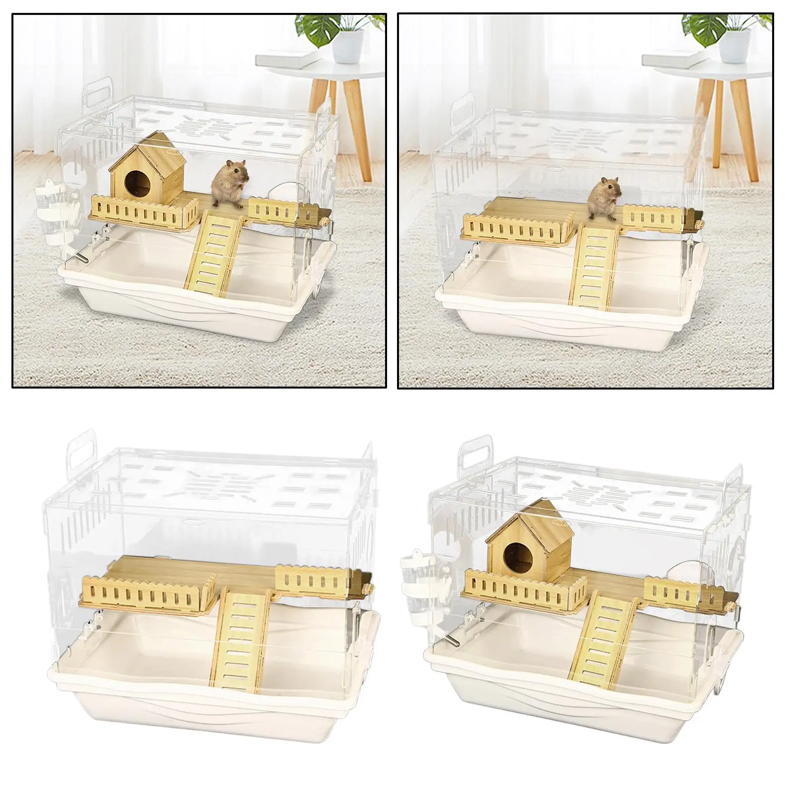 Акриловый Прозрачный Мини-дом Для Морских Свинок Хомяков Клетка Маленьких