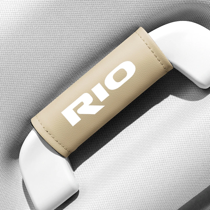 

Кожаные автомобильные перчатки для подлокотника на крышу, защитный чехол для ручки двери для KIA RIO 2 3 4 5 Xline x line, 1 шт.