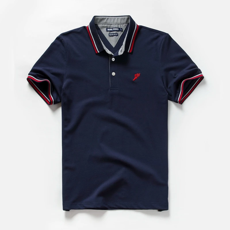 

MG12701 Summer Mens Polo shirts Cotton Shirts Short Sleeve Letter Embroidered Emblem Simple Shirt for Male Size M-3XL