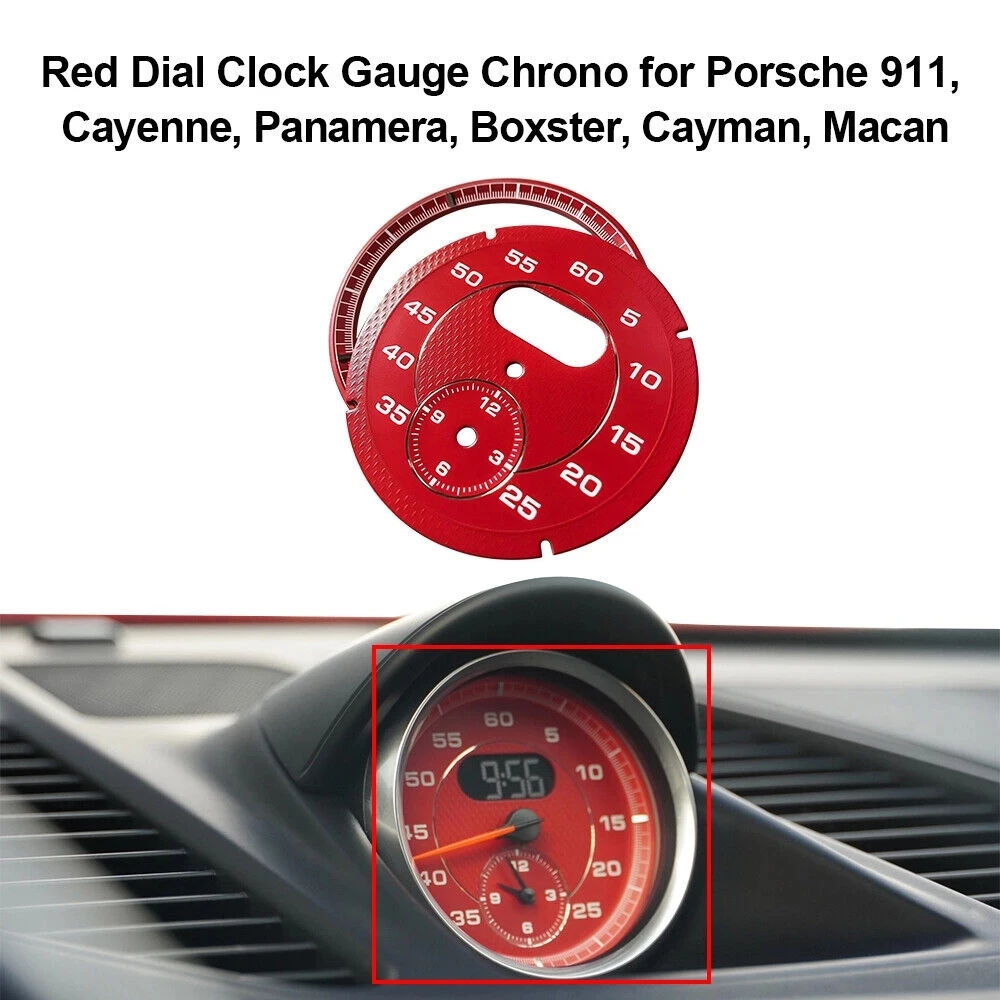 

Красный циферблат, хронограф для Porsche 911, Cayenne, Panamera, Boxster, Cayman