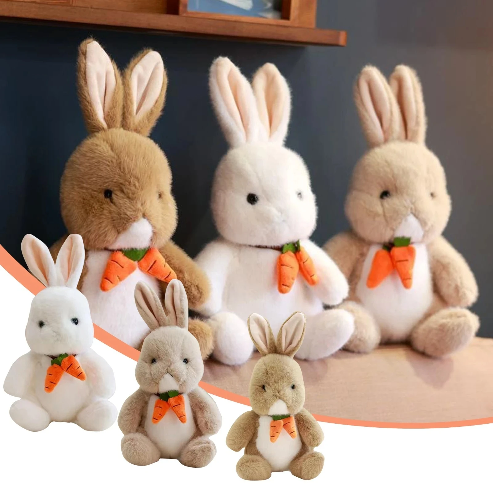 

Пасхальный кролик редис, короткий кролик, Plightest h игрушка, уши кролик 11,8 дюймов, для маленьких детей, для мальчиков, абстрактная полка