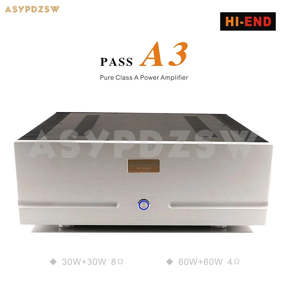 

HI-END PASS A3 Pure Class A Power Amplifier Support XLR /RCA Input 30--60W 4--8 Ohm