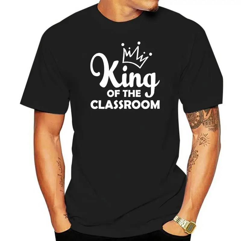 

Camiseta King Of The Classroom-End Of School, regalo para profesores, Top de manga corta