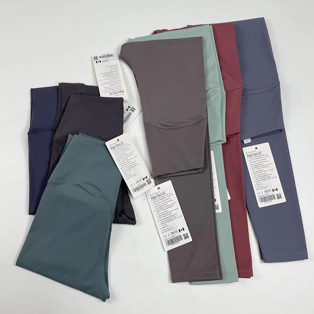 

New Lulu High Waist Naked Feeling Fitness Sports Yoga Pants With Pockets Women Quick Dry Breathable Gym Push Up Workout Leggings