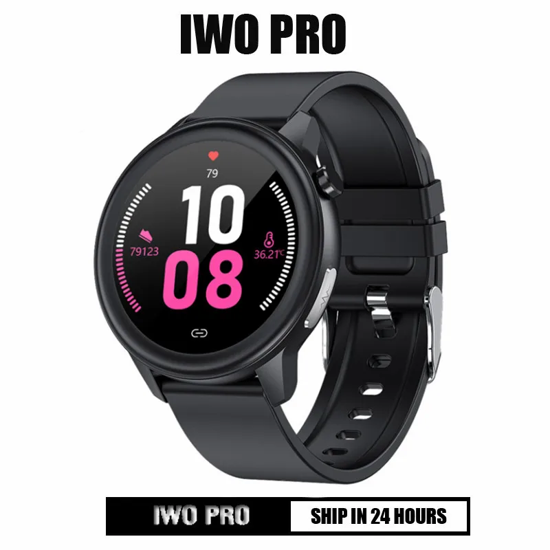 

E80 Smart Watch for Men Full Touch Screen Body Temperature Heart Rate Monitor IP68 Waterproof Sports Smartwatch For Android IOS