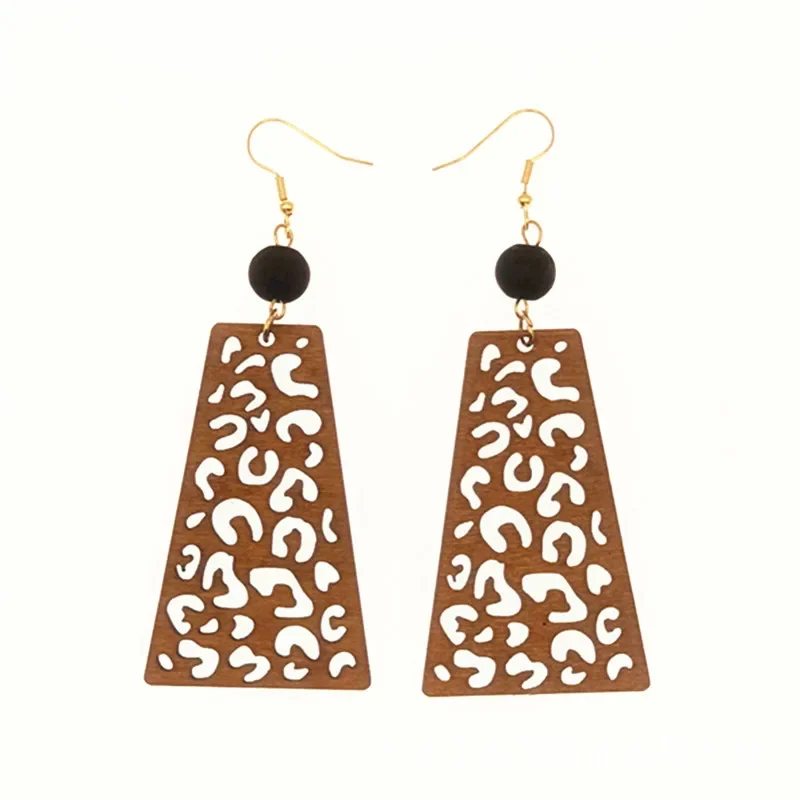 Уникальные модные трансграничные креативные серьги Amazon полые геометрические