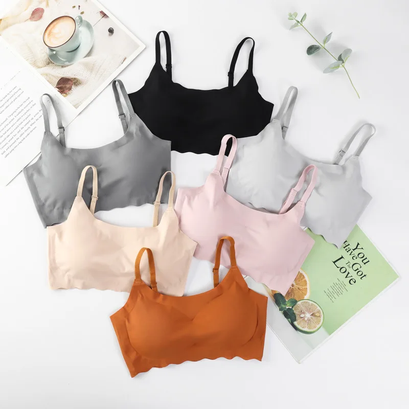 

Women Bralette Seamless Bra Breathable Summer Girls Lingerie Wireless Underwear Soft Thin Seamless Fitness Yoga Bra