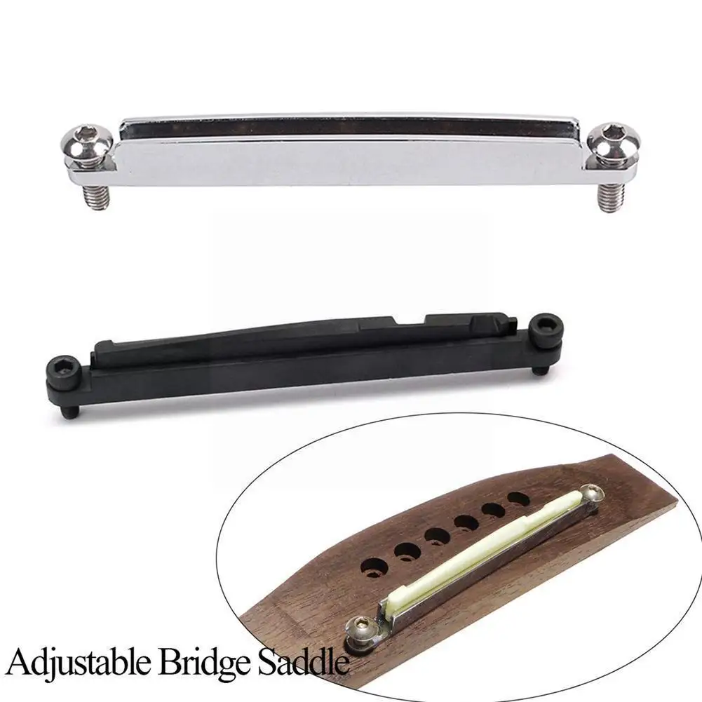 

Ballad Acoustic Guitar Bridge With Adjustable Barrel Universal Guitar Saddles Parts Heightening Tools Guitar Accessories S6r4