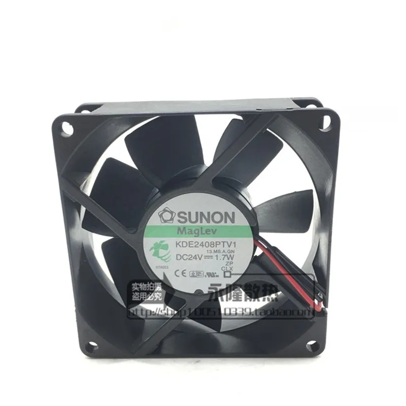 Оригинальный sunon KDE2408PTV1 24 в 1,7 Вт 80*80*25 мм 8 см преобразователь частоты охлаждающий вентилятор