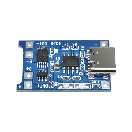 

10PCS 5V 1A TYPE-C Micro USB 18650 TC4056A Lithium Battery Charging Board Charger Module with Protection Dual Functions TP4056