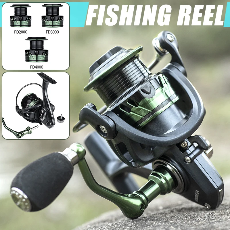

Portable Fishing Reel Lightweight Metal Spool Practical Fishing Accessories for Outdoor Lake Sea Easy Operation