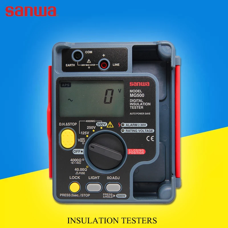 Японские портативные высокоточные изоляционные тестеры sanwa MG500 500 в/МОм Функция