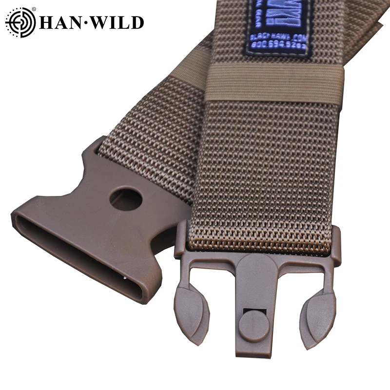 

HAN WILD Tactical Belts 120cm Quick Release Climbing Hunting Camping Belt Fashion Men Canvas Waistband Outdoor Hunting 2022