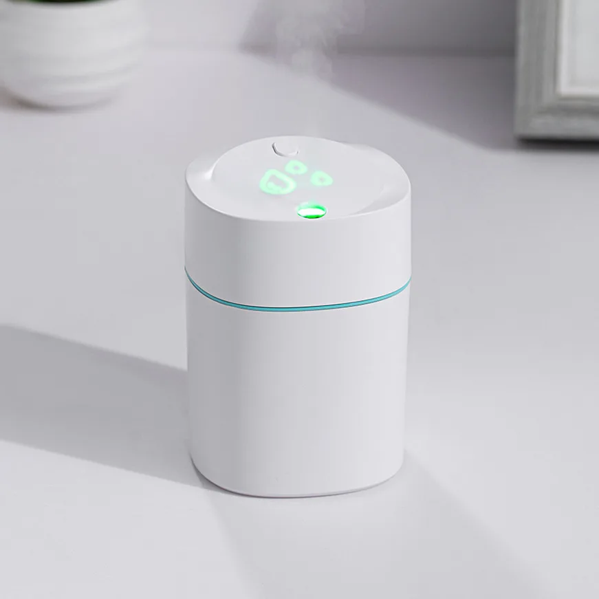 

Увлажнитель воздуха автомобильный ультразвуковой со светодиодной лампой, 220 мл, USB