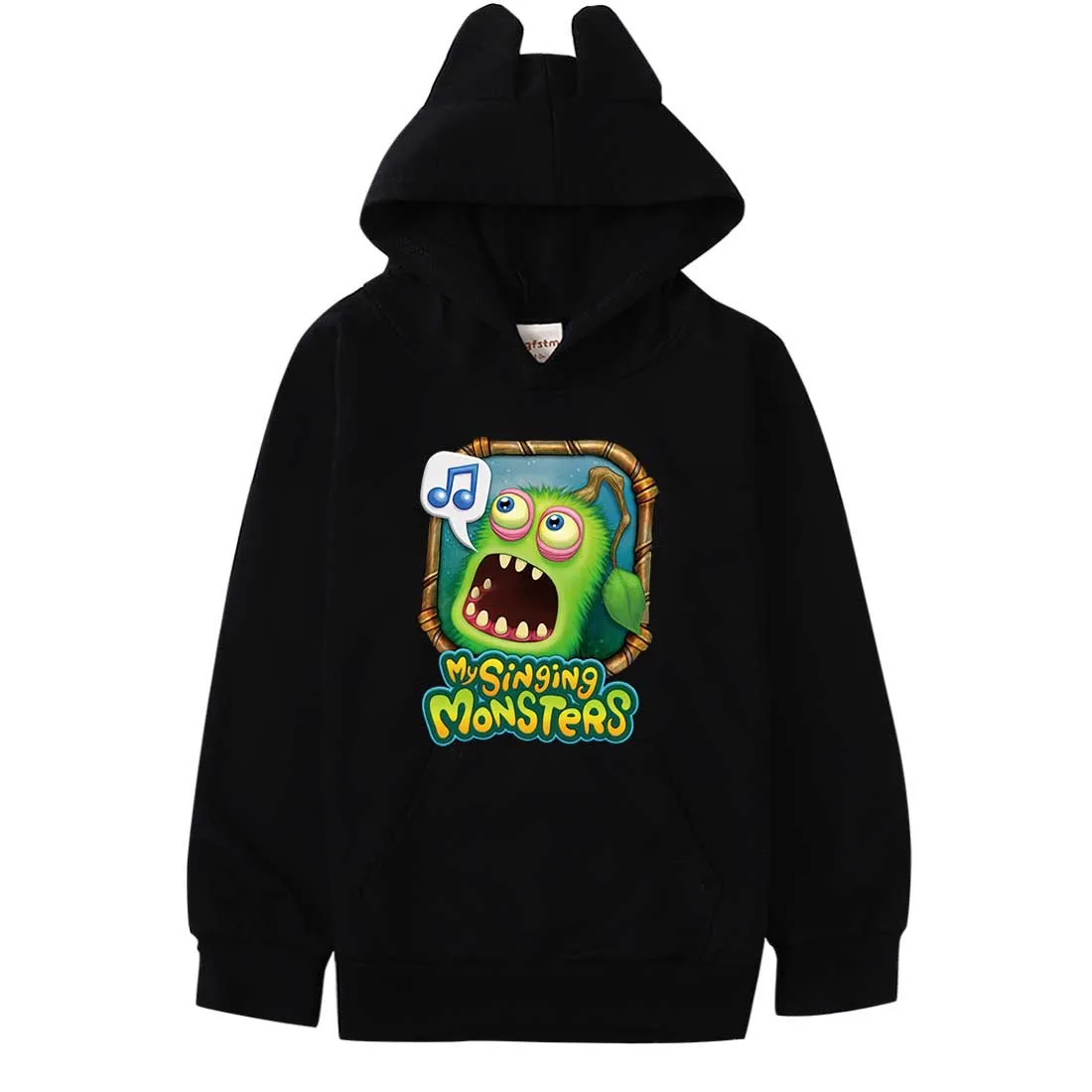 Пуловер с капюшоном «кошачьи ушки»