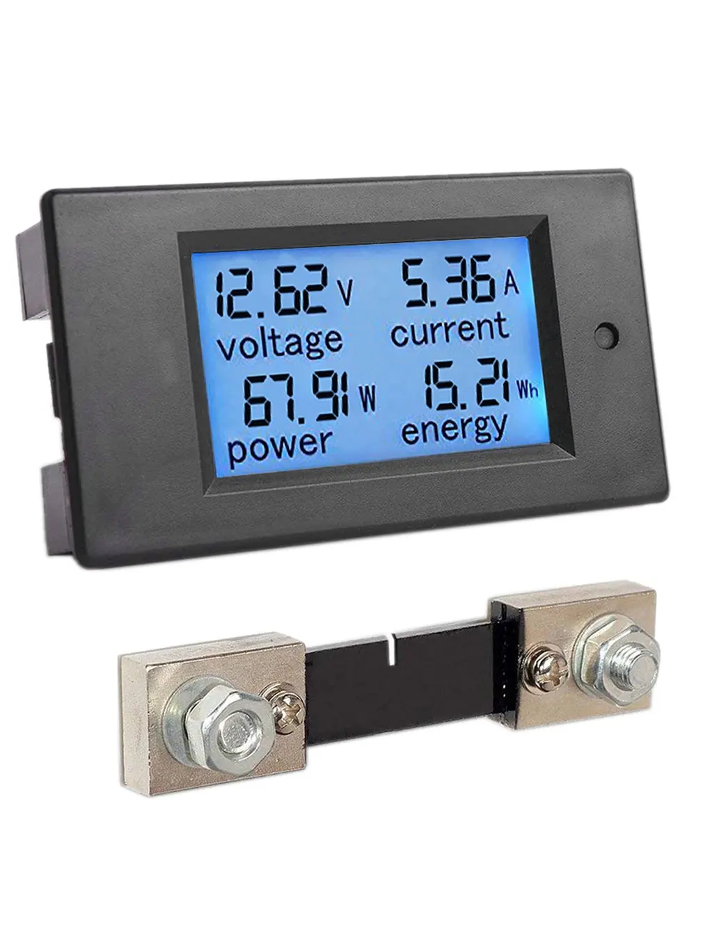 

100A Digital Meter DC 6.5-100V Voltmeter Ammeter LCD 4 in 1 DC Voltage Current Power Energy DetectorWith 50A Shunt