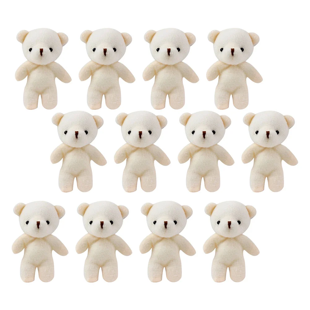 

12 Pcs Mini Gift Bags Bulk Adorable Tiny Bears Hanging Ornaments Pendant Cloth Portable Baby Decor Accessories