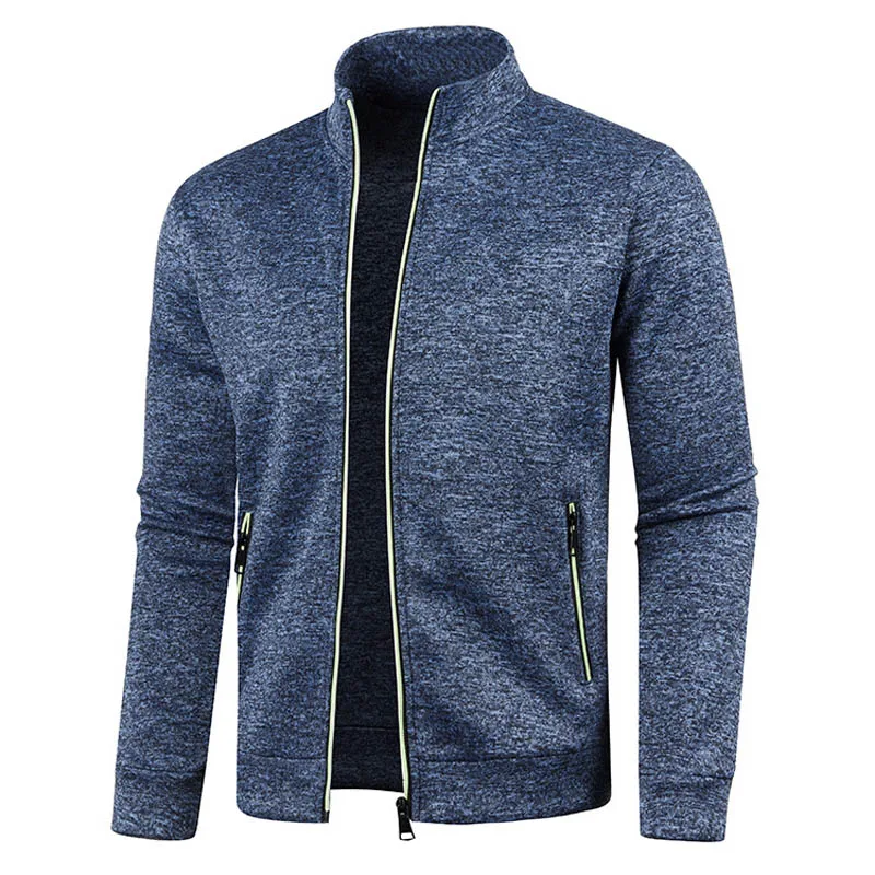 

Men's Sweatshirt Spring Autumn Casual Solid Zipper Sweatshirts Men LongSleeve Knitted Cardigan Tracksuit Men Streetwear Men Coat