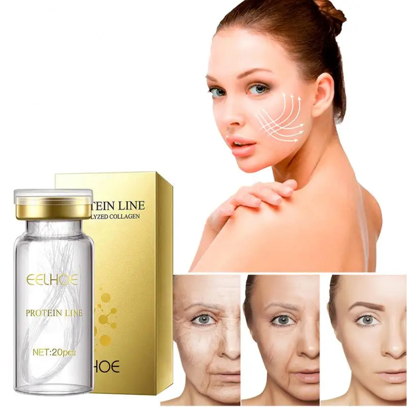 

Gold Protein Line Lifting Line Anti Wrinkle Moisturize Fade Fine Line Collagen Protein Thread Tighten The Contour SkinCare Serum