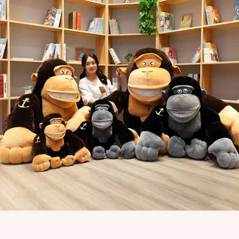 

Милая мягкая плюшевая игрушка в виде животных с надписью «Gorilla», детский подарок на день рождения, подарок на день Святого Валентина, плюшев...