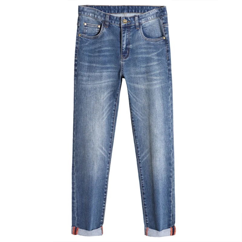 Осенне-зимние новые роскошные вышитые эксклюзивные ретро-джинсы с эффектом