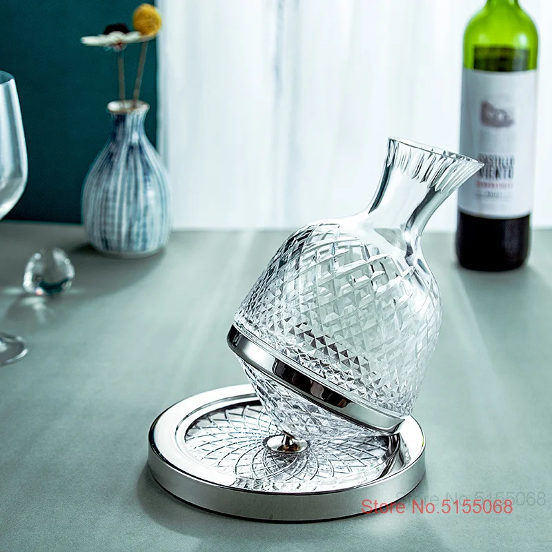 Вращающийся Хрустальный графин 1500 мл для бара вечевечерние домашнего декора