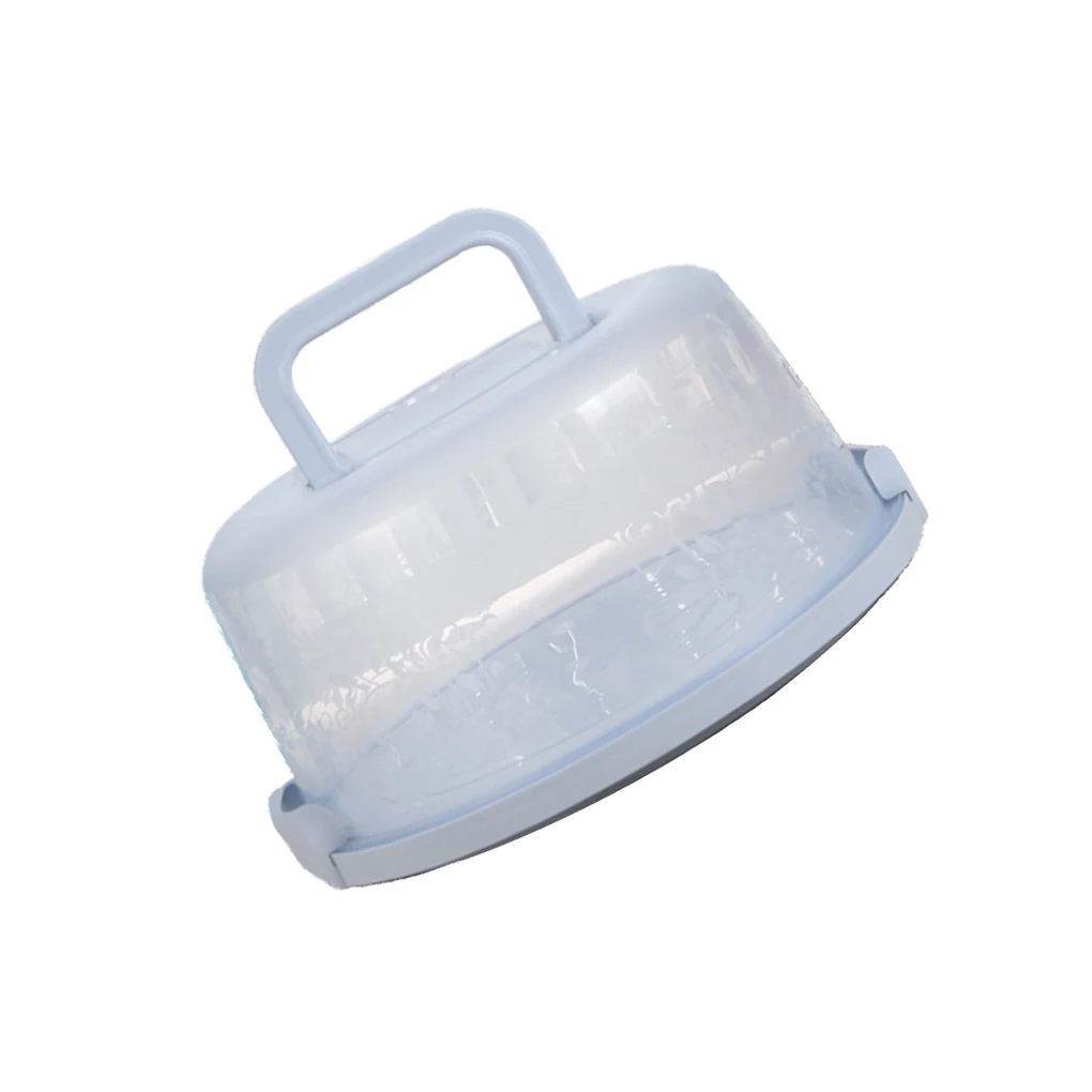 

Пластиковая круглая коробка для выпечки ручка перевозчика держатель для хранения кондитерских изделий контейнер для десерта чехол Аксесс...