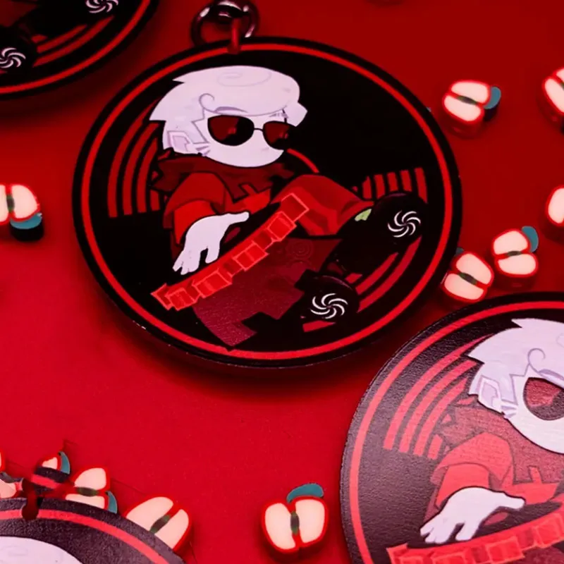 Фото Брелок Homestuck – акриловые подвески с Дэйвом и Дирком Страйдерами |   Мультяшный аниме-кулон, фанатская атрибутика для поклонников Homestuck №3