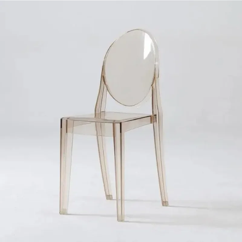 Прозрачный оптовый призрак из белой смолы банкетный королевский стулья