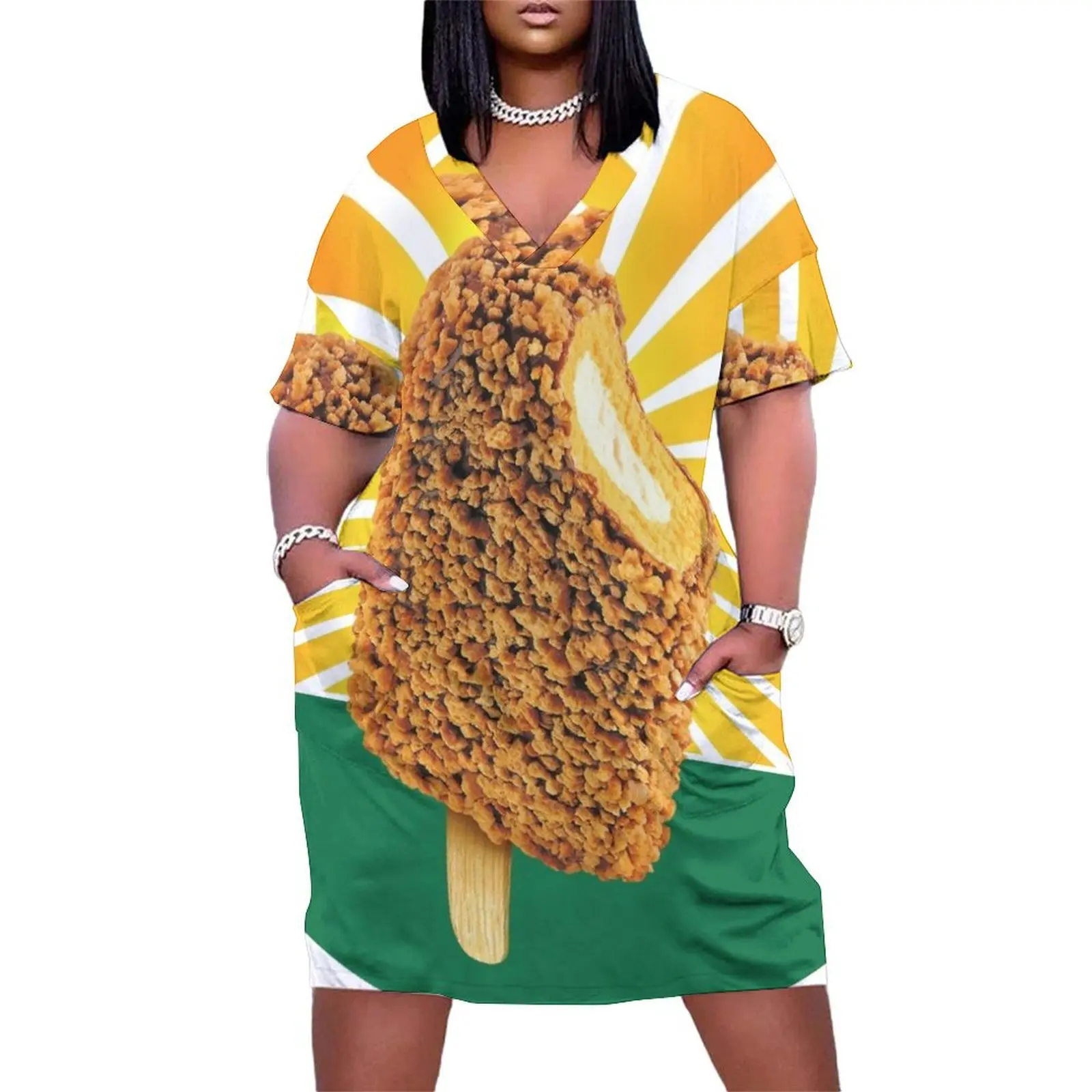 Женское платье с карманами Golden Gaytime элегантное свободное для выпускного вечера