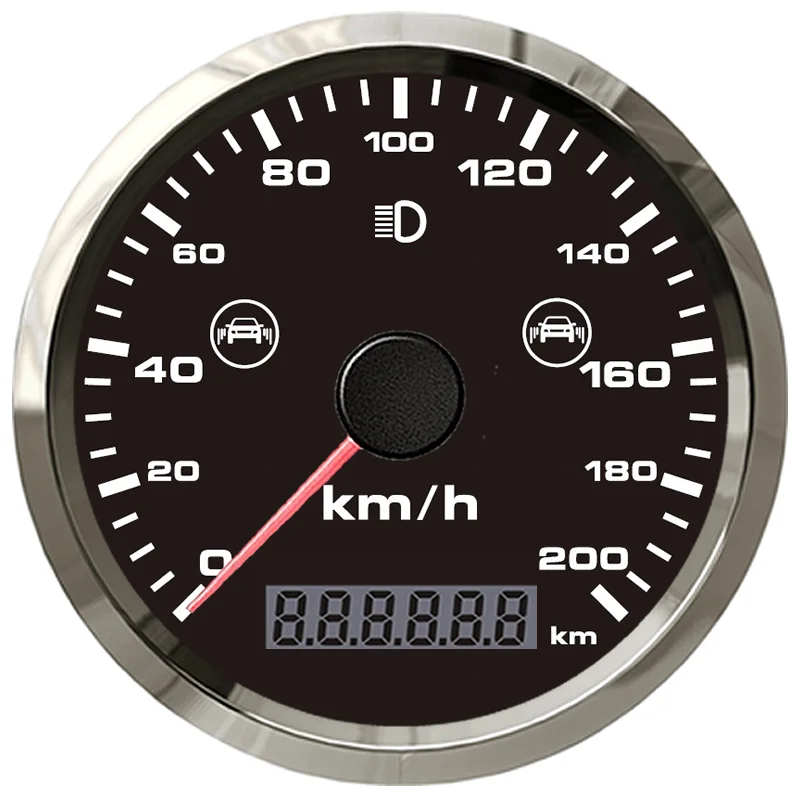 

New Design BSD 85mm Motorcycle GPS speedometer with radar Blind Spot Detection Odometer Compensation gauge 200km/h MPH