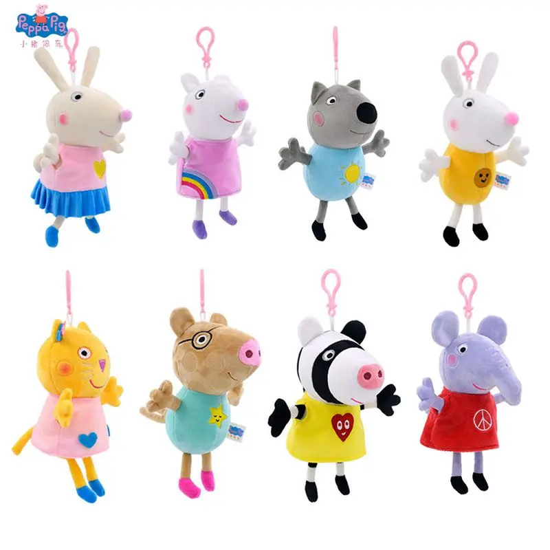 19 см Свинка Пеппа Плюшевые игрушки куклы Джордж мистер динозавр Ребекка кролик