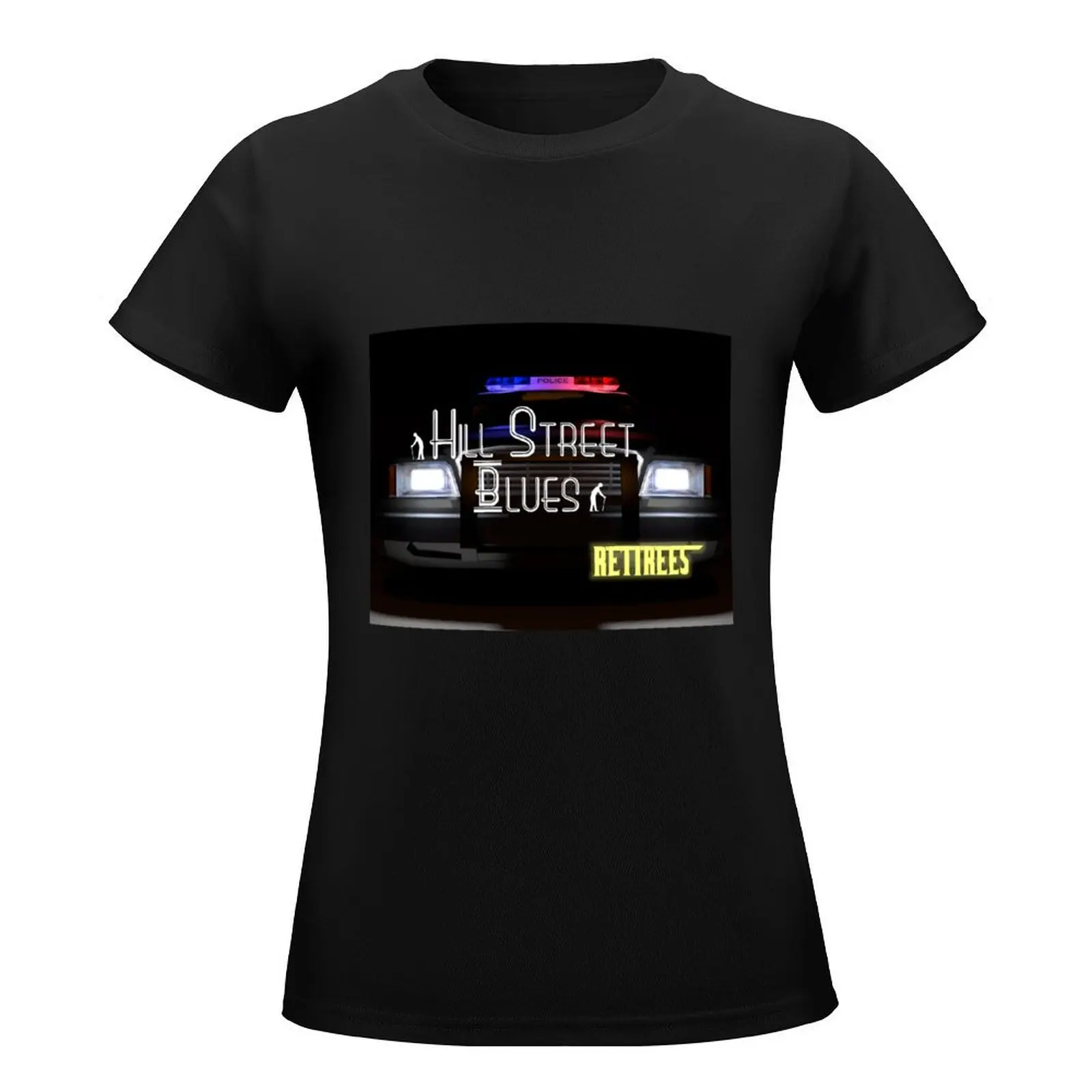 Футболка женская в стиле блюз с принтом Хилл-стрит модная рубашка Корейском