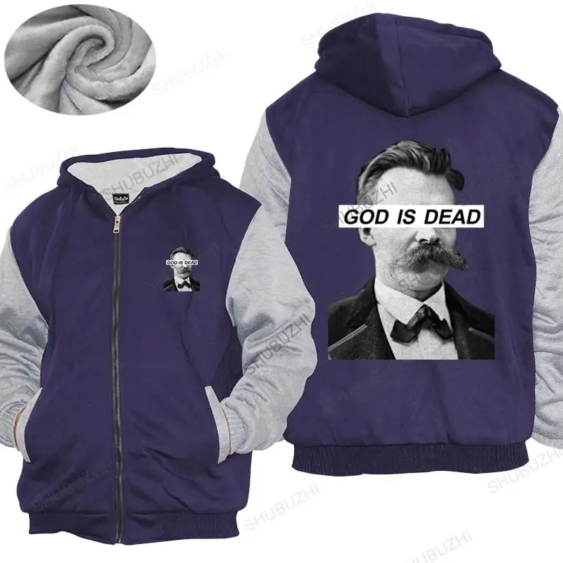 

winter Brand warm coat God Is Dead hoodies God Is Dead Friedrich Nietzsche Nietzsche Nihilist Nihilism Existential thick hoody