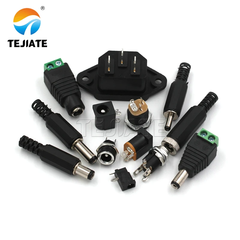 Штепсельная вилка и разъем постоянного тока 005/022B штепсельная розетка 5 5-2 1/2 5/3 мм