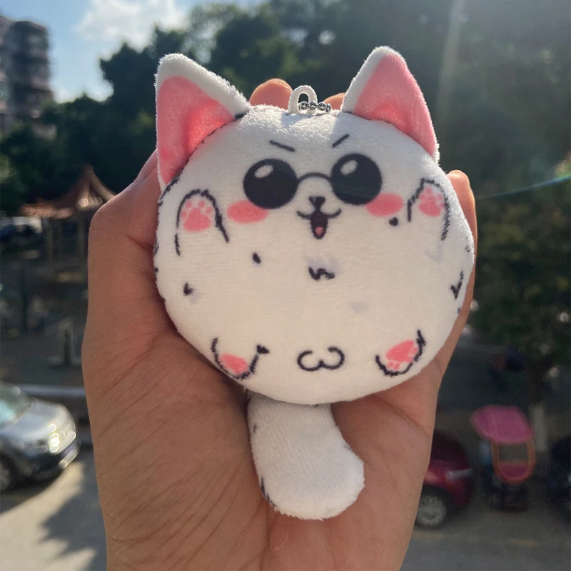 

Anime Plush Doll Jujutsu Kaisen Gojo Satoru Cat Toy Dangle Strap Keychain Cute