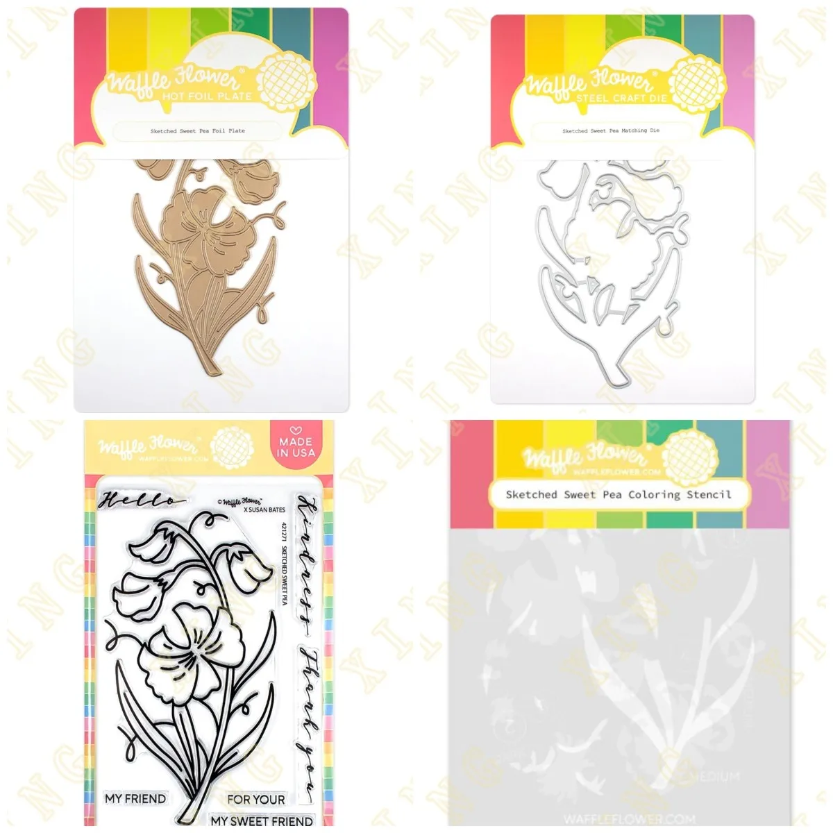 

2023 New Sketched Sweet Pea Cutting Dies Stamps Stencil Hot Foil Scrapbook Diary Decoration Embossing Template Diy Card Handmade