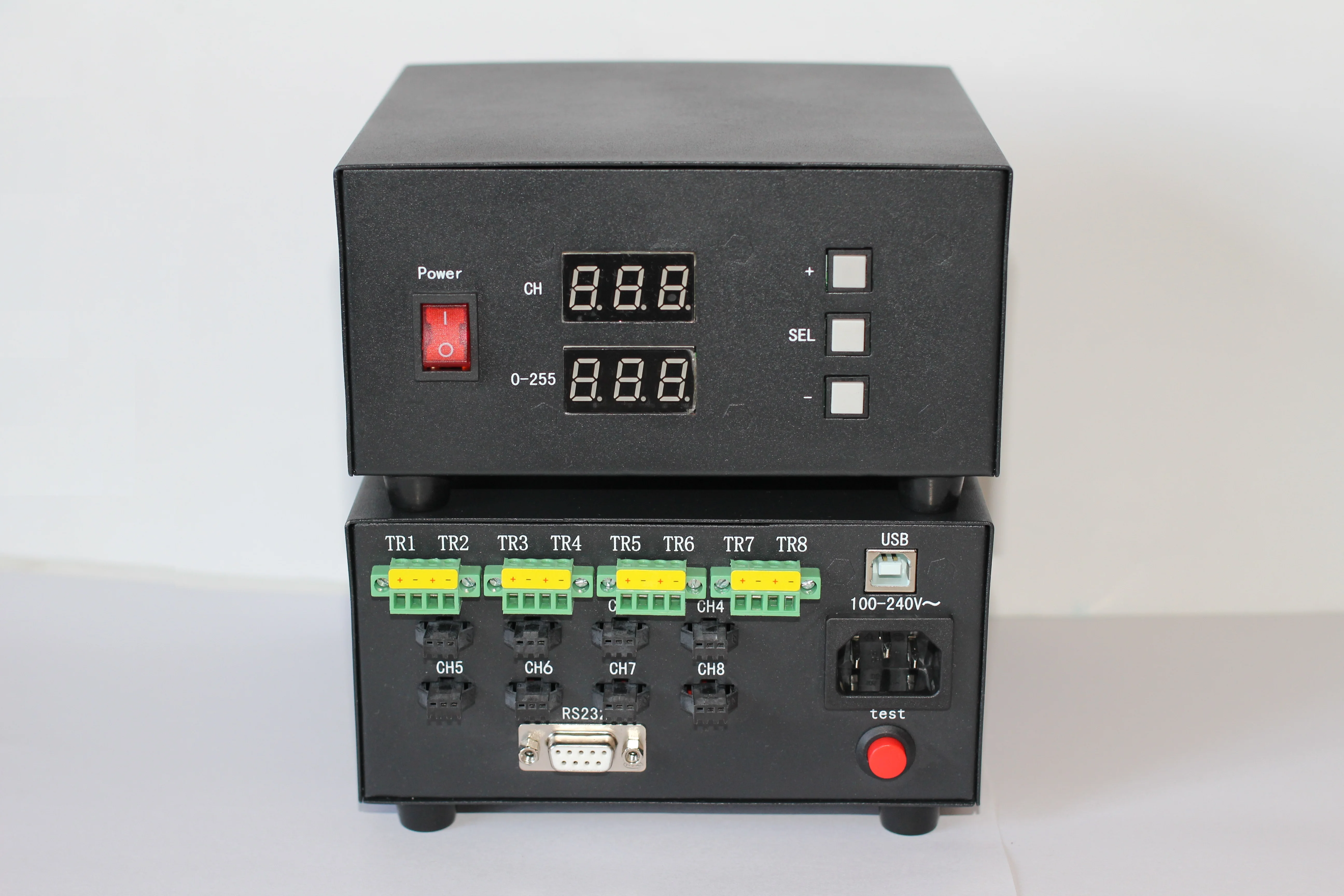 8 channel machine vision light source controller CCD system digital constant current voltage regulator power network port