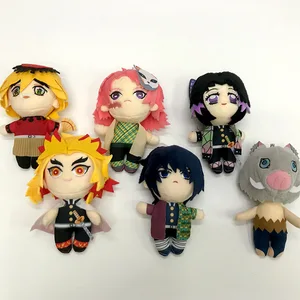 14CM Demon Slayer: Kimetsu No Yaiba Plush Toy Anime Plushie Rengoku Shinjurou Stuffed Doll Toys  keychain Pillow Birthday Gifts