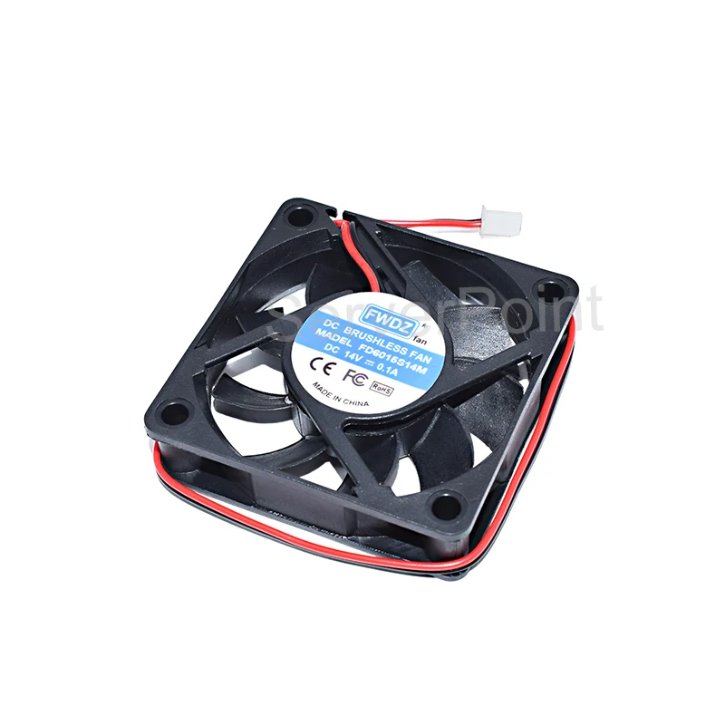 Новый вентилятор охлаждения FD6015S14M DC 14V 0.1A 60x60x15 мм 2-проводной
