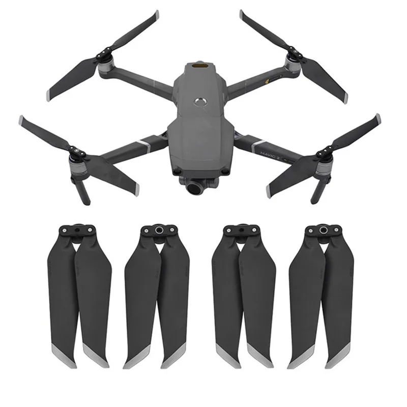 Пропеллер 8743 для DJI Mavic 2 Pro Zoom, 2 пары, пропеллер с низким уровнем шума, быстросъемное складное лезвие, шумоподавление, аксессуары для дрона